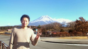 稲葉と富士山（朝霧の道の駅）